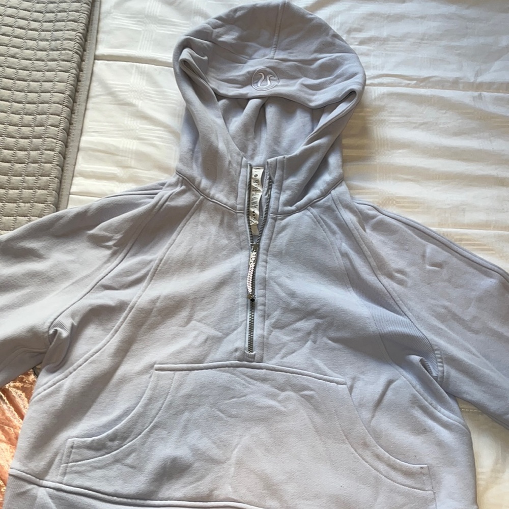 XS/S periwinkle Lululemon scuba half zip hoodie